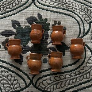 Mini Clay Mugs - Jarritos de Barro Chicos (Set of 6)